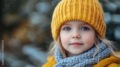 Portrait of a Child in Winter