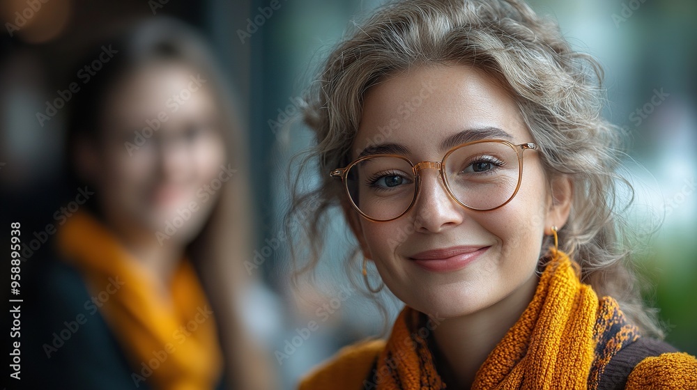 senior woman recruiter smiling at young candidate during the job interview senior woman recruiter smiling at young candidate during the job interview