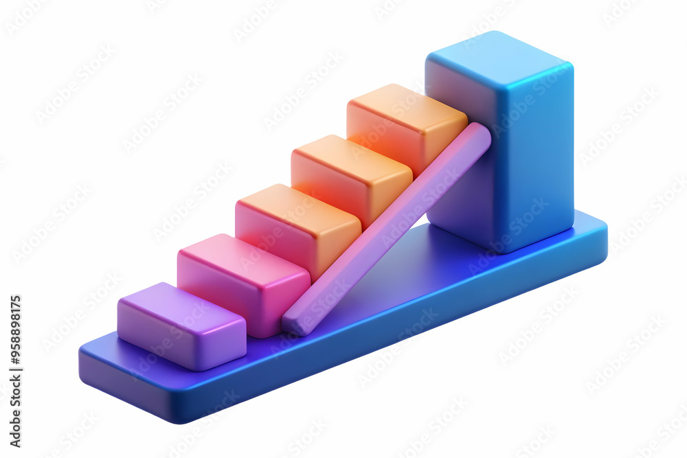 Flat Glowing Abstract Ladder for Career Progression and Growth in Operational Management - Vibrant and Dynamic Vector Illustration with Smart Business Tone Flat Glowing Abstract Ladder for Career Progression and Growth in Operational Management - Vibrant and Dynamic Vector Illustration with Smart Business Tone