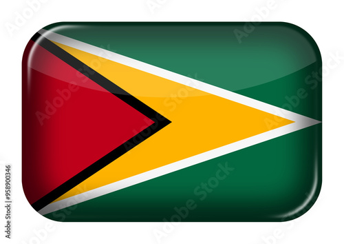 Guyana web icon rectangle button Free Download Guyana web icon rectangle button - GFXLoad