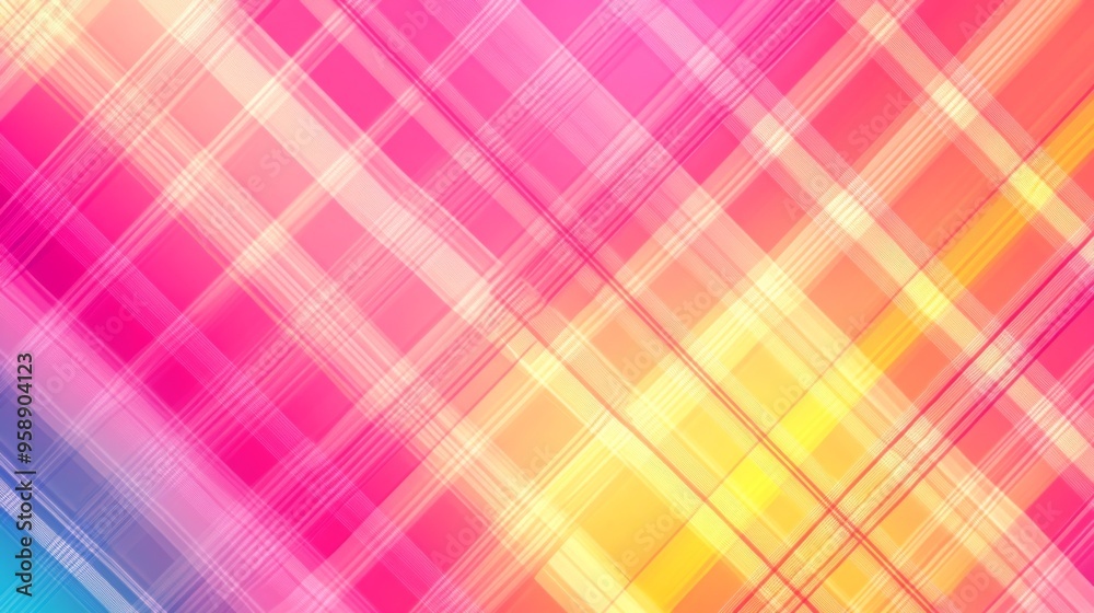 Colorful Abstract Plaid Background