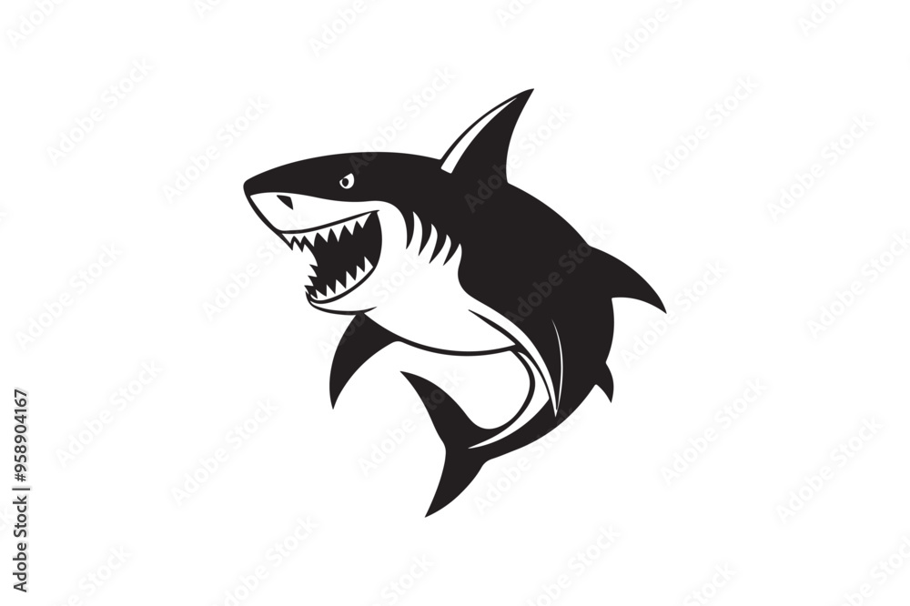 Shark silhouette vector illustration, Shark silhouette vector, shark silhouette printable Shark silhouette vector illustration, Shark silhouette vector, shark silhouette printable