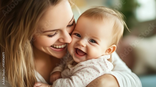 Mother and Daughter Laughter