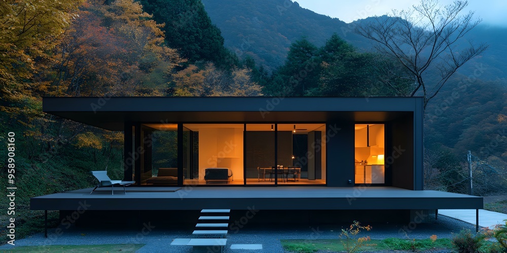 Modern Minimalist Cabin in the Woods Modern Minimalist Cabin in the Woods