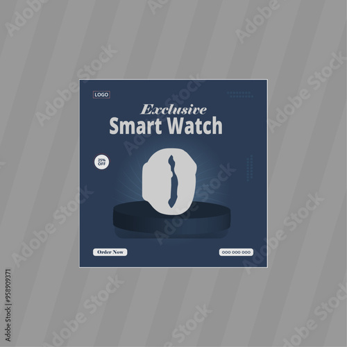 Ice cream social media post design template