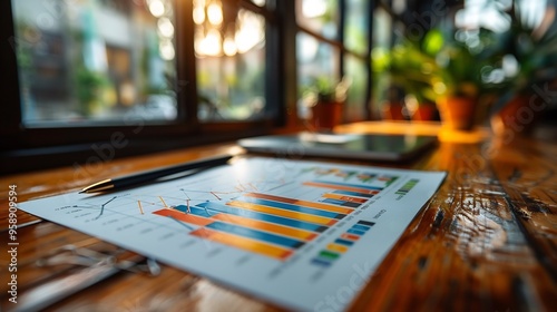 Sophisticated visual of financial analysis showcasing balance sheets income statements and key performance indicators with clear and engaging graphics