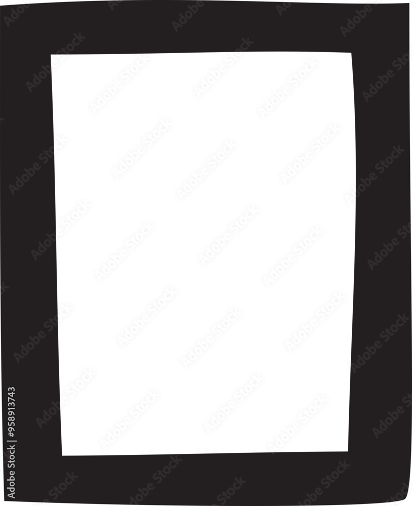 Hand drawn picture frame illustration on transparent background.
Hand drawn picture frame illustration on transparent background.