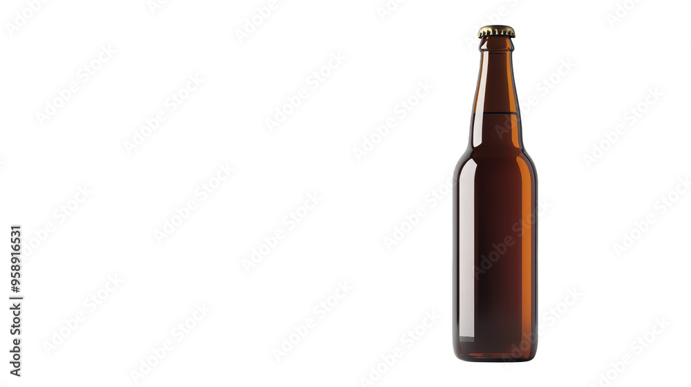 Glass Bottle of Beer with Glitch Effect Background Glass Bottle of Beer with Glitch Effect Background