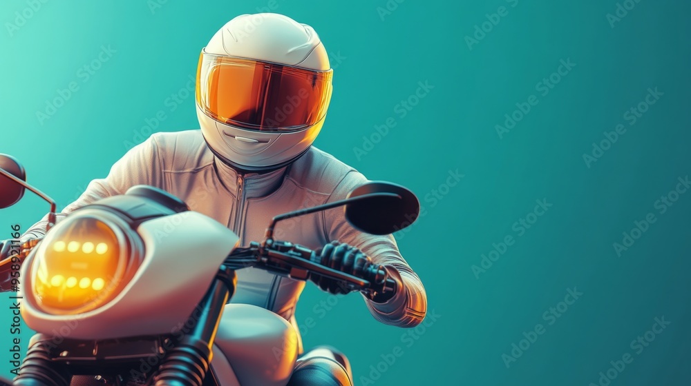 Motorcyclist in White Gear Riding Motorbike,
motorcycle Motorcyclist in White Gear Riding Motorbike,
motorcycle