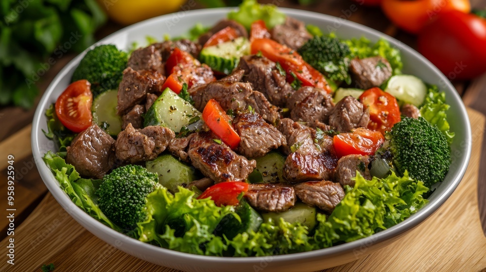 National cuisine of Brazil: Lamb salad. National cuisine of Brazil: Lamb salad.