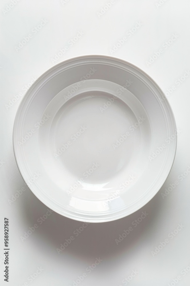 Empty clean bowl from a top view a white background, perfect for culinary or design projects. Empty clean bowl from a top view a white background, perfect for culinary or design projects.