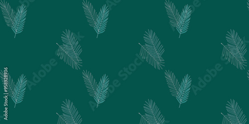 Seamless vector pattern of abstract leaves for bed linen, wallpaper and textures