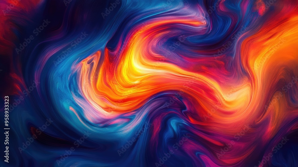Dynamic abstract background with vibrant, swirling colors and fluid motion, ideal for creating eye-catching design templates. Dynamic abstract background with vibrant, swirling colors and fluid motion, ideal for creating eye-catching design templates.