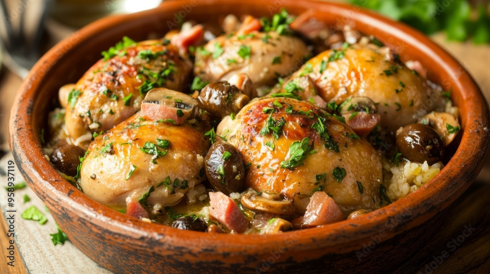 The national cuisine of Brazil: Pirate chicken. The national cuisine of Brazil: Pirate chicken.