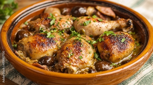 Fototapeta Naklejka Na Ścianę i Meble -  The national cuisine of Brazil: Pirate chicken.