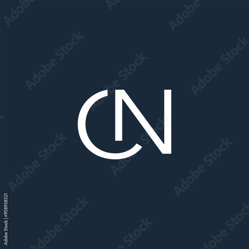 NC, CN Alphabets Letters Logo Monogram