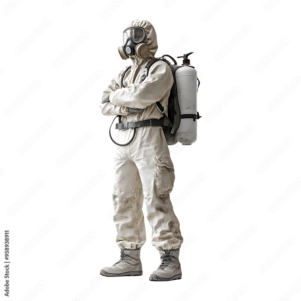 Fototapeta premium pest controller standing png