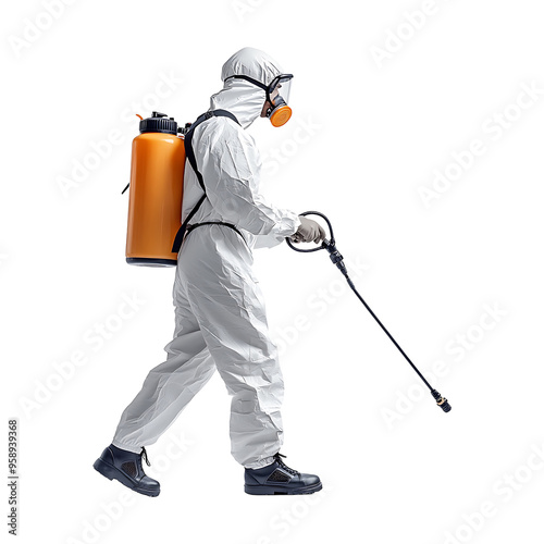 pest controller standing png