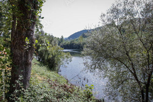 Praia do Reconquinho, vista Parcial da Vila Penacova, Distrito de coimbra, Portigal.