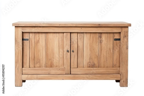 Wallpaper Mural Rustic wooden cabinet with sliding doors, perfect for storage and adding charm to any interior decor. Torontodigital.ca