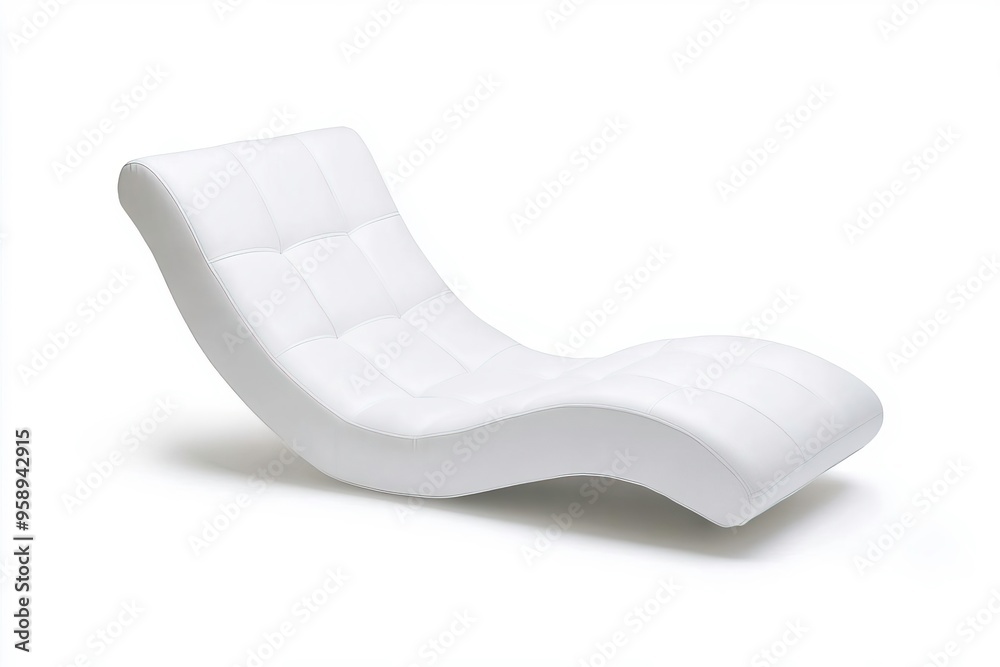 Stylish modern lounge chair with a sleek white design, perfect for contemporary interiors and relaxation spaces. Stylish modern lounge chair with a sleek white design, perfect for contemporary interiors and relaxation spaces.