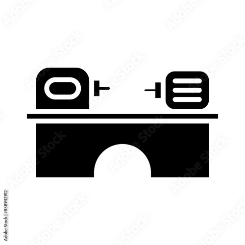 Lathe Machine icon design