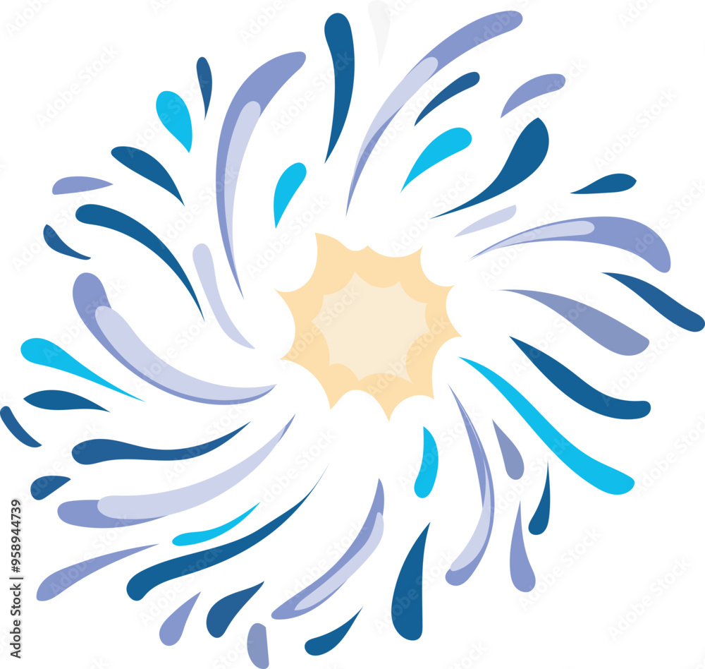 Blue fireworks illustration on transparent background.
Blue fireworks illustration on transparent background.