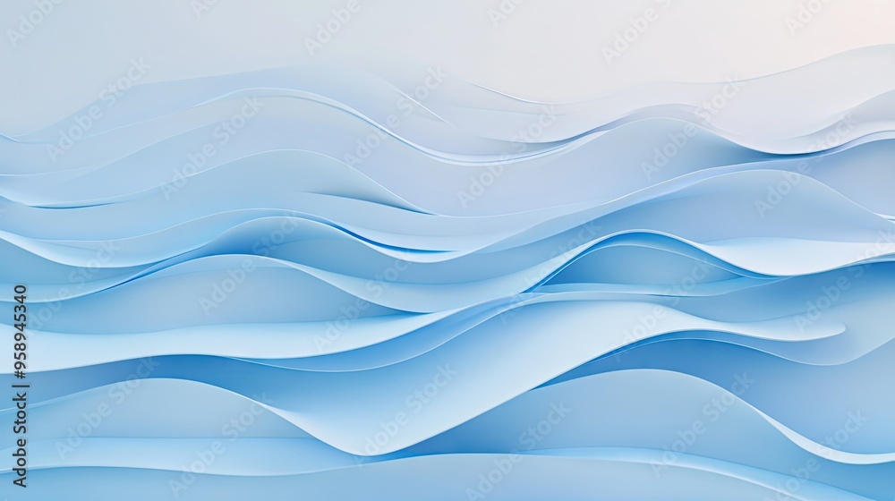 Gentle blue wave patterns on a light gradient background, with subtle highlights and shadows adding depth and dimension. Gentle blue wave patterns on a light gradient background, with subtle highlights and shadows adding depth and dimension.
