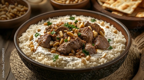 Delicious Middle Eastern Rice Dish with Meat