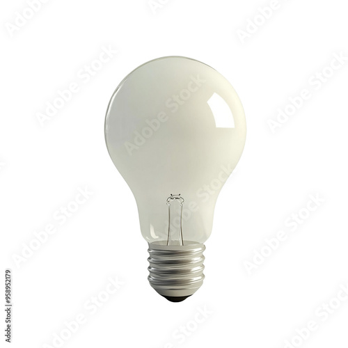 A simple lightbulb in a minimalist style