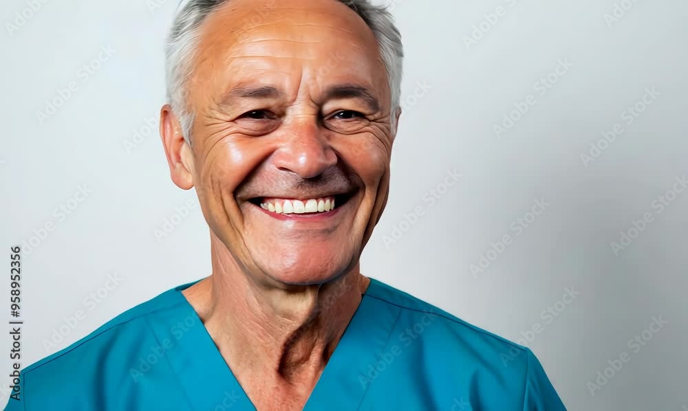 Portrait of senior Asian doctor smiling on white background. Healthcare and medical concept. Portrait of senior Asian doctor smiling on white background. Healthcare and medical concept.