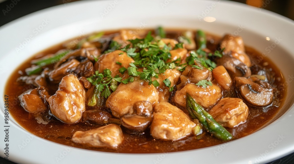 The national cuisine of Brazil: Chicken in red wine. The national cuisine of Brazil: Chicken in red wine.