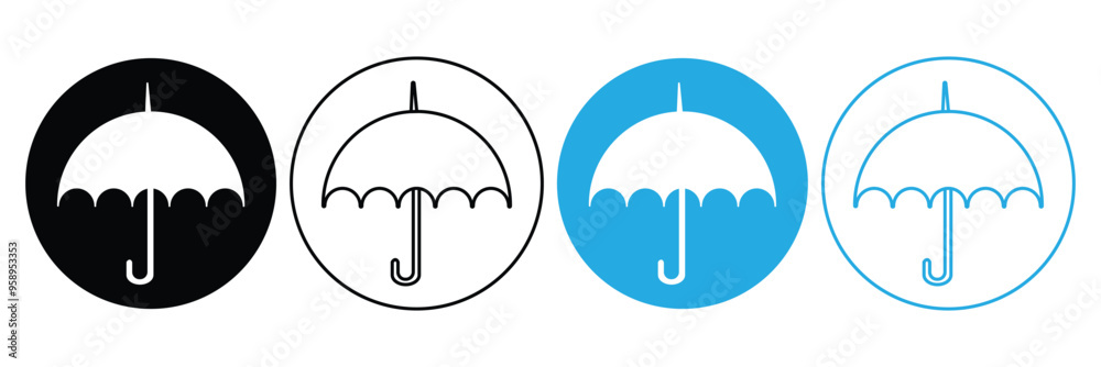 Umbrella icon vector isolated. Umbrella icon vector set. Umbrella icon vector isolated. Umbrella icon vector set.