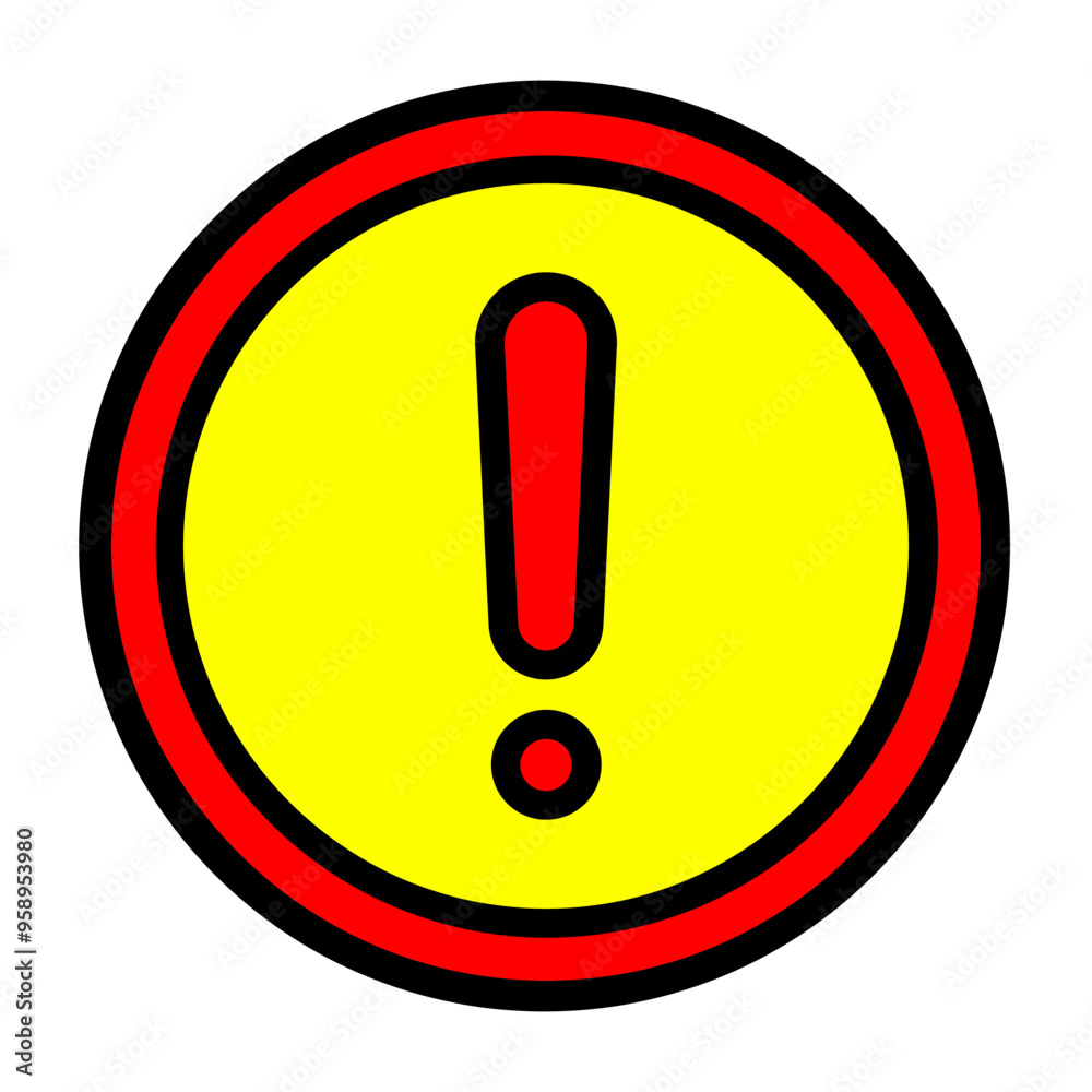 Exclamation Mark Vector Filled Icon Design Exclamation Mark Vector Filled Icon Design