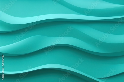 Teal panel wavy seamless texture paper texture background with design wave smooth light pattern