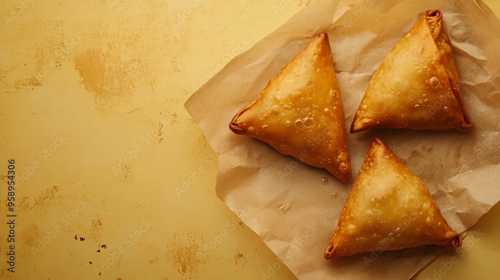samosa background concept with copy space samosa background concept with copy space