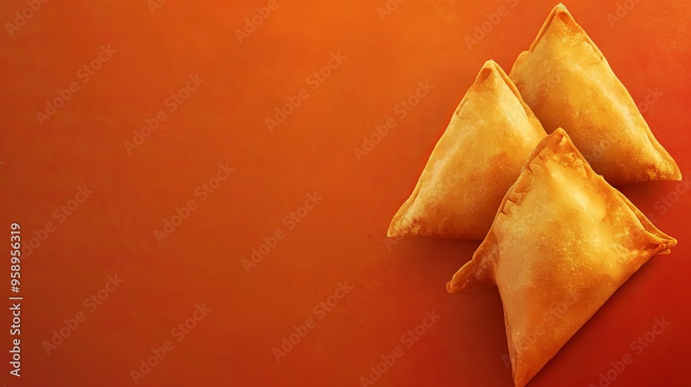 samosa background concept with copy space samosa background concept with copy space