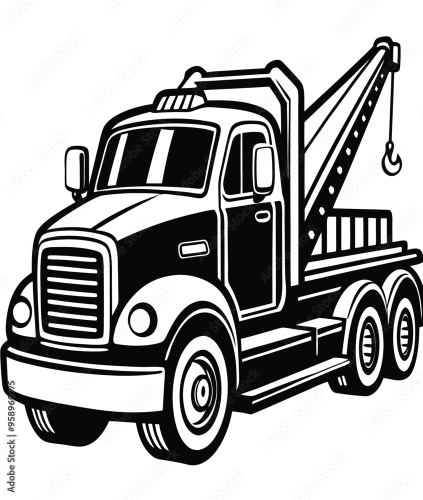 Naklejka premium truck isolated