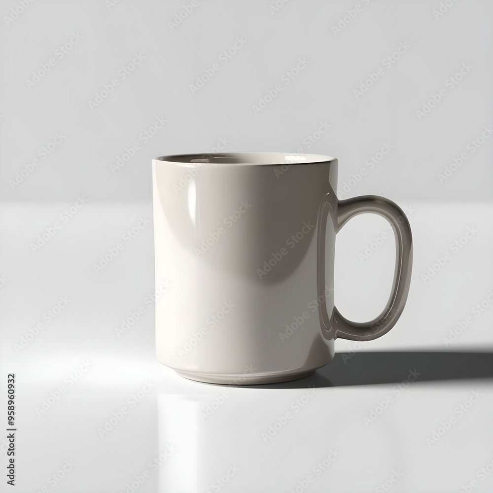 Photo of a blank Clean White mug Mockup Photo of a blank Clean White mug Mockup