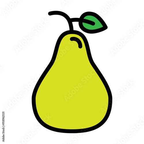 Fruit Vector Filled Icon Design