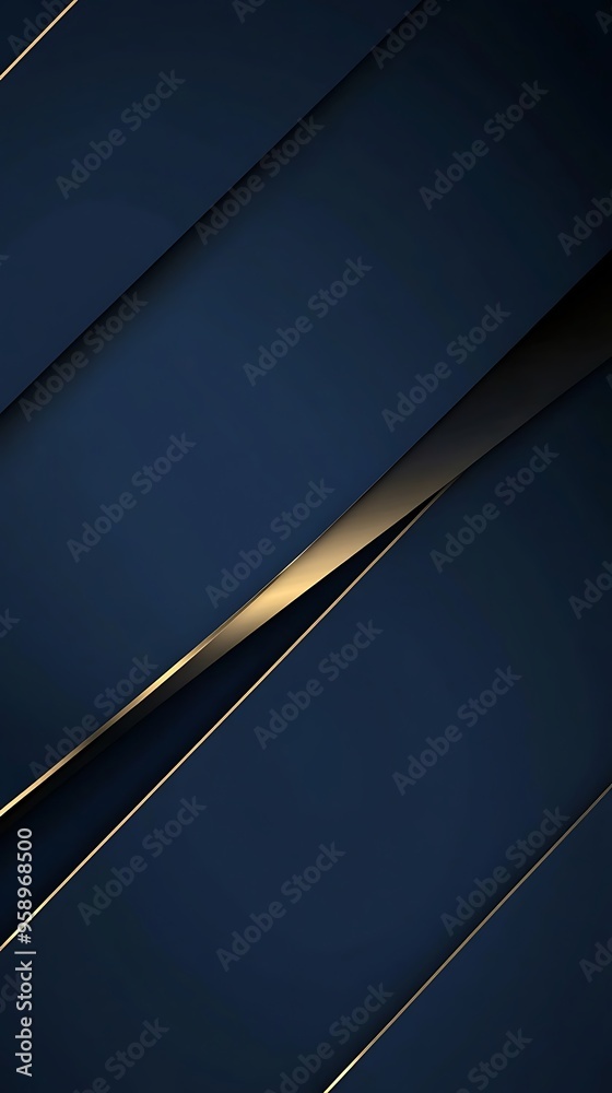 Elegant Midnight Blue Backdrop with Diagonal Gold Stripe - Luxurious Design Element for Text or Product Displays. Elegant Midnight Blue Backdrop with Diagonal Gold Stripe - Luxurious Design Element for Text or Product Displays.
