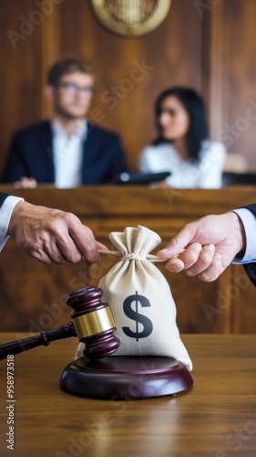 Tension in Divorce Court as Finances Are Divided With a Judge Overseeing the Settlement Process. Generative AI