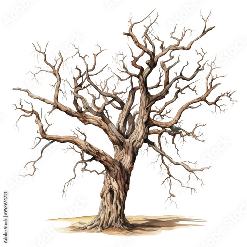 Dead Tree Isolated on a Transparent Background