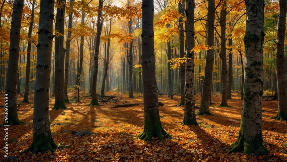 Obraz premium autumn in the forest