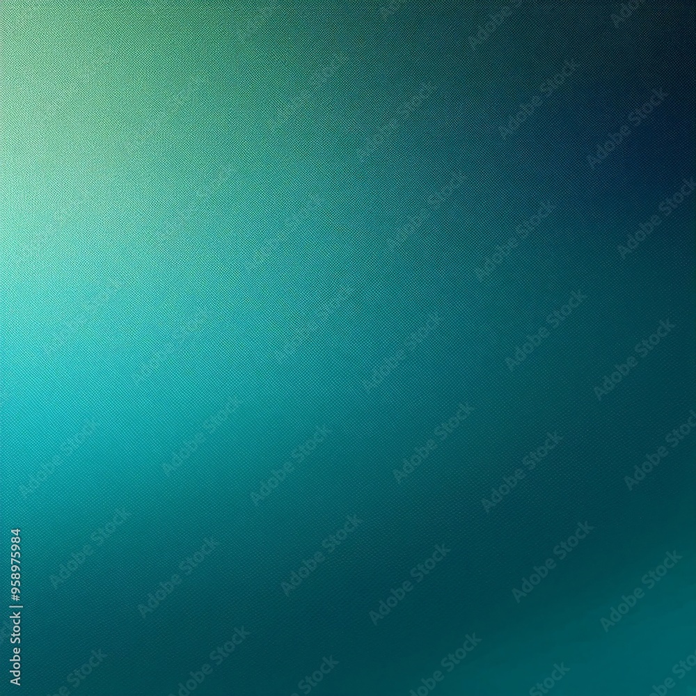 Subtle Grainy Gradient Blending from Dark Green to Aqua