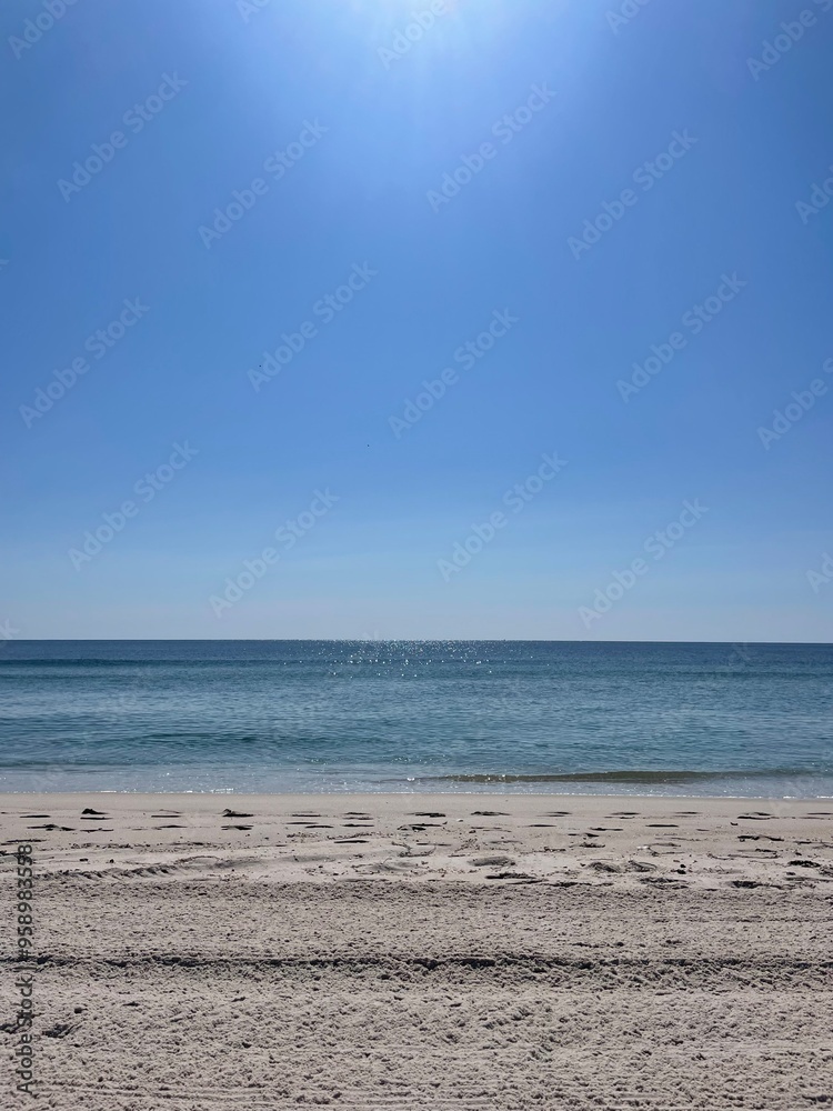 beach in the morning