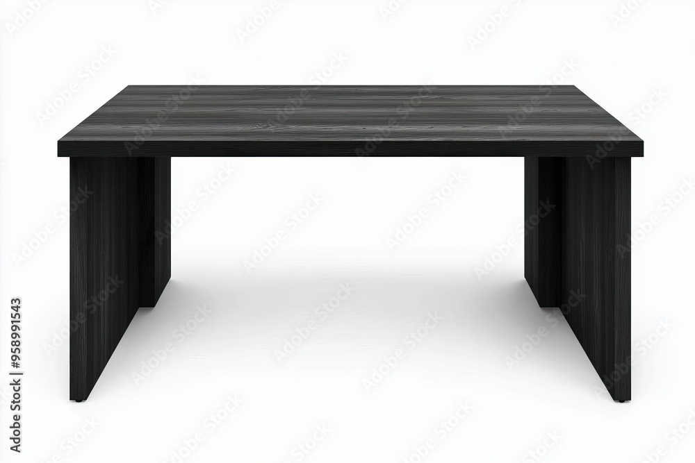 Elegant black table perfect for modern interiors, suitable for dining or workspace, providing a sleek and stylish option. Elegant black table perfect for modern interiors, suitable for dining or workspace, providing a sleek and stylish option.