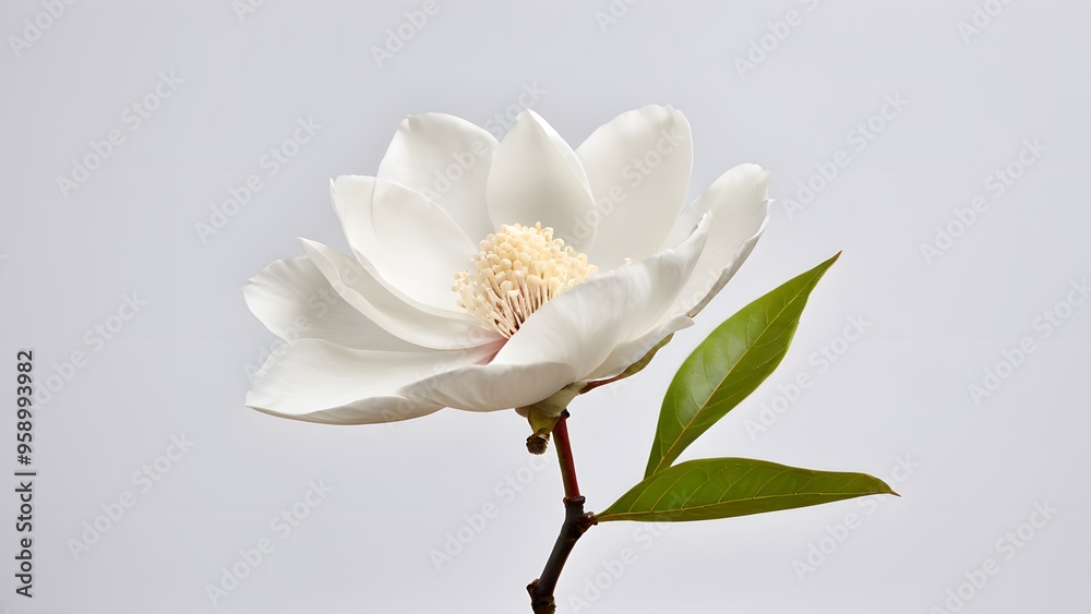 Magnolia isolated on white