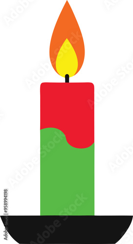 Simple candle in a sleek holder with a warm flame perfect for a modern and peaceful ambiance
