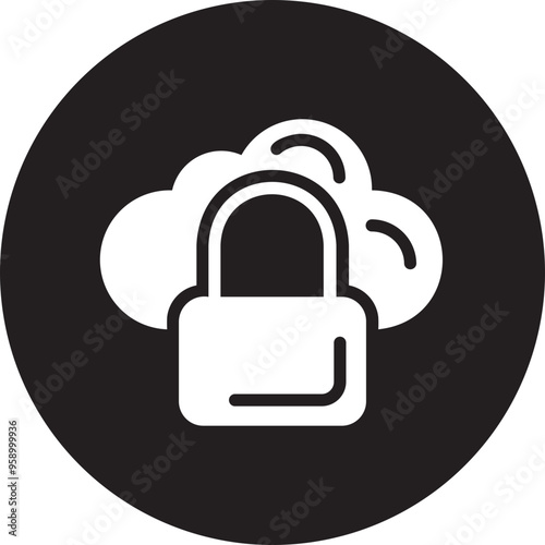 Lock glyph icon